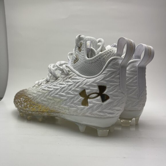 UNDER ARMOUR SPOTLIGHT CLONE 3.0 MC FOOTBALL CLEATS Womens Size 10 3026343-100 - Picture 4 of 7